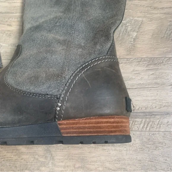 Sorel Major Pull On Buckle Suede Leather Contrast Boots - Picture 16 of 16